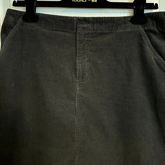 Cherokee Corduroy Maxi Skirt Size 18 Black Whimsigoth Goth Witchy Y2K 90s Grunge - Picture 3 of 13